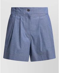 Moncler - Cotton Tailored Shorts - Lyst