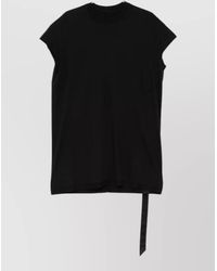 Rick Owens - Ribbed Sleeveless T-Shirt - Lyst