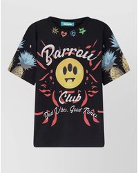Barrow - Cotton T Shirt Crew Neck Front Print - Lyst