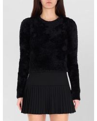 Marine Serre - Fine-Knit Long-Sleeve Top - Lyst