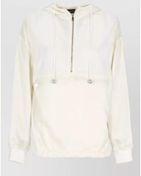 Fabiana Filippi - Hooded Knit Sweatshirt Long Sleeves Zip Pocket - Lyst