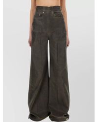 Rick Owens - Denim Wide-Leg Trousers - Lyst