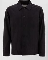 NN07 - Zander Pinstripe Overshirt Long Sleeve Jacket - Lyst