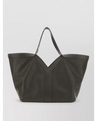 Saint Laurent - Leather Tote Shoulder Bag Two Top Handles - Lyst