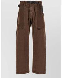 Gramicci - Cotton Straight Leg Cropped Trousers - Lyst