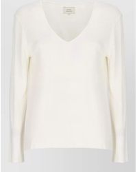 Loulou de Saison - V-Neck Long-Sleeve Sweater - Lyst