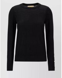 Michael Kors - Ribbed Crew-Neck Wool Sweater - Lyst