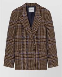 Closed - Wool Blend Jacket Double Breasted Tailoring - Lyst
