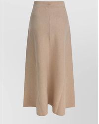 Max Mara - Flared Skirt Made From Wool And Cashmere - Lyst