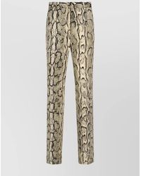 Dries Van Noten - Straight Trousers With Belt Loops And Pockets - Lyst