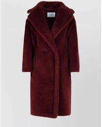 Max Mara - Teddy Bear Icon Coats Bordeaux - Lyst