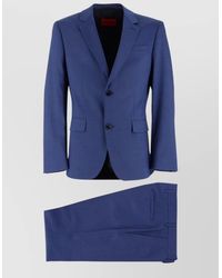 HUGO - Single Breasted Suit Notch Lapel Style - Lyst