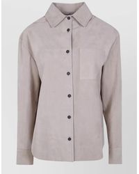 DR. HOPE - Suede Overshirt Jacket - Lyst
