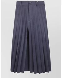 Comme des Garçons - Pleated Bermuda Trousers Featuring Belt Loops - Lyst