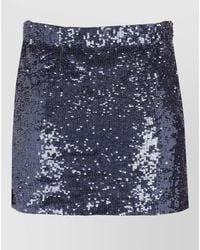 P.A.R.O.S.H. - Sequin Embellishment Straight Skirt Midi Length - Lyst