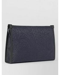 Etro - Nylon Jacquard Clutch Pouch Paisley Pattern - Lyst