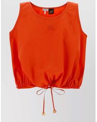 Loewe - Poplin Cropped Sleeveless Top Ibiza Edition - Lyst