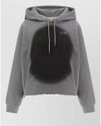 MM6 by Maison Margiela - Cotton Logo Print Hoodie - Lyst