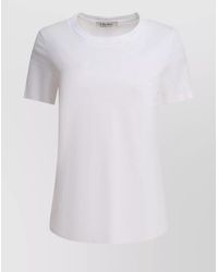 Max Mara - Basic Round Neck Short Sleeve Tops - Lyst