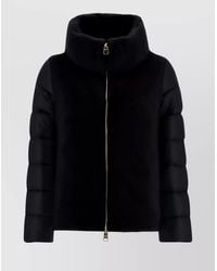 Herno - Lightweight Jacket With Faux Fur Inserts - Lyst