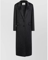 Isabel Marant - Wool Cashmere Long Single-Breasted Coat - Lyst