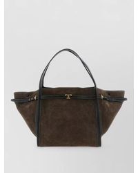 Tod's - Tim Medium Suede Shopping Shoulder Bag - Lyst