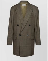 Ami Paris - Virgin Wool Double-Breasted Oversized Jacket - Lyst