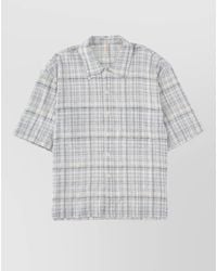 sunflower - Checked Short-Sleeve Shirt - Lyst
