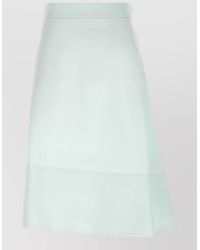 Jil Sander - Cotton Asymmetric A-Line Skirt - Lyst