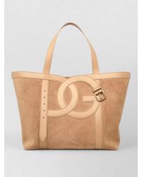 Dolce & Gabbana - Small Shopping Leather Tote Bag - Lyst