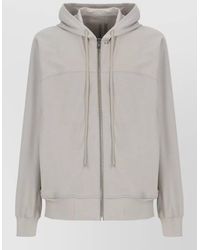 Rick Owens - Cotton Hooded Zip Sweatshirt - Lyst