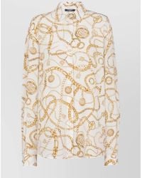Balmain - Silk Long Sleeve Shirt - Lyst