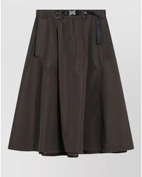 Prada - Skirt Featuring Belt Loops And Flap Detail - Lyst