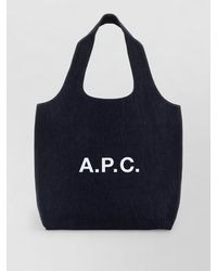 A.P.C. - Denim Ninon Shopping Bag - Lyst