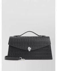 McQueen - Skull Calf Leather Cross-Body Bag - Lyst