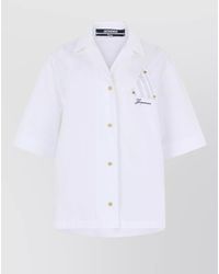 Jacquemus - Short Sleeve Cotton Shirt Contrast Pocket - Lyst