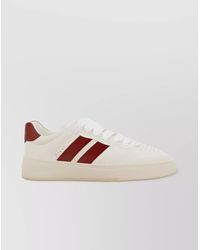 Bally - Leather Logo Print Sneakers - Lyst