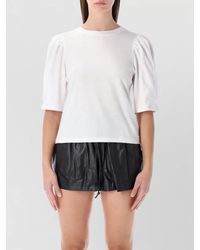 Isabel Marant - Cotton Ribbed Crew Neck Relaxed-Fit T-Shirt - Lyst