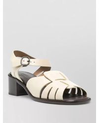 Hereu - Ancora Sandals Ankle Strap Block Heel - Lyst