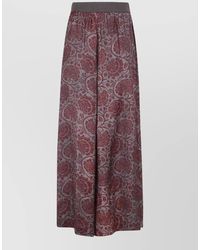 Uma Wang - Pansy Floral High Rise Wide Leg Trousers - Lyst