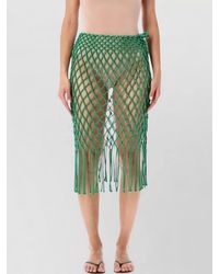 Frankie Shop - Tropea Macrame Beach Skirt High Waist - Lyst