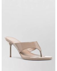Paris Texas - Lidia Thong Mules Open Toe Patent - Lyst