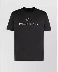 Paul & Shark - Cotton Logo Print Short Sleeve T-Shirt - Lyst