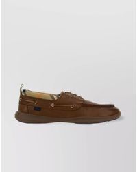 Burberry - Leather Boat Shoes - Lyst