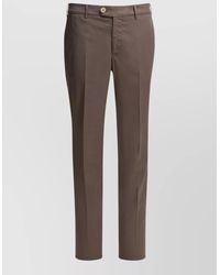 Brunello Cucinelli - Cotton Slim-Fit Straight-Leg Trousers - Lyst