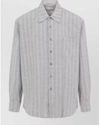 Our Legacy - Above Striped Shirt Cotton Linen Long Sleeves - Lyst