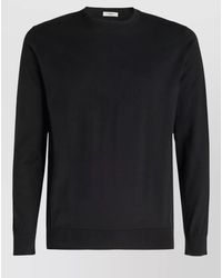 Paolo Pecora - Crew Neck Knitwear Long Sleeves Ribbed Trim - Lyst