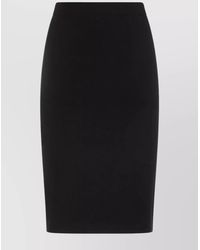 Saint Laurent - Knitted Pencil Skirt - Lyst