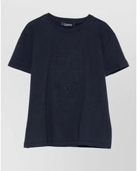 Max Mara - Embroidered Cotton Crew-Neck T-Shirt - Lyst