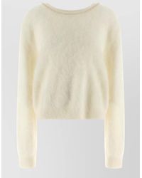 BERNADETTE - Solène Cropped Knit Sweater Pearl Detail - Lyst